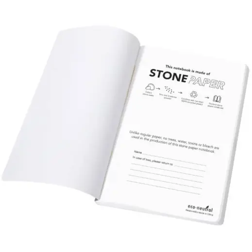 Neya Eco-Neutral Stone Paper Tree-Free Notebook Open